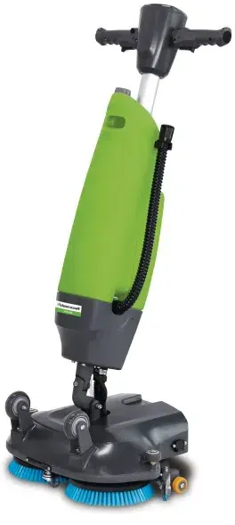 Scheuersaugmaschine Cleancraft SSM 455 Handgeführt mit Bürsten, Treibtellern, Batterie und Ladegerät