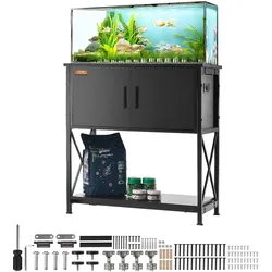 VEVOR Aquariumständer, 29 Gallonen, Aquariumständer, Stahl, MDF, eingebettetes Power Panel
