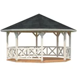 Palmako Pavillon Betty 18,0 m2 Transparent tauchimprägniert
