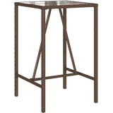 vidaXL Garten-Bartisch 70 x 70 x 110 cm Braun