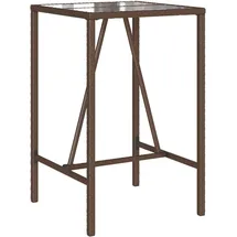 vidaXL Garten-Bartisch 70 x 70 x 110 cm Braun