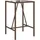 vidaXL Garten-Bartisch 70 x 70 x 110 cm Braun