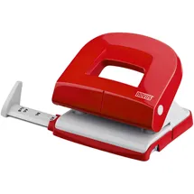 Novus E 216 16 Blatt Lochleistung, mit Anschlagschiene, für Büro und Schreibtisch) Rot