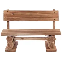 Creedwood SITZBANK Anton | 120cm, Massivholz, Teak | Urige