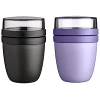 Mepal Lunchbox Lunchpot Mini lila/schwarz 300 ml/420 ml
