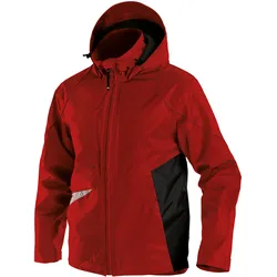 DASSY® Hyper Wasser- und winddichte Arbeitsjacke - rot/schwarz - XS