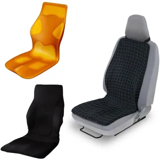 P!NTO Driver (Pinto) | Japanisches Ergonomisches Kissen für Auto - Hält trotz Vibrationen der Maschine eine gute Haltung | Mesh EU Black/Schwarz