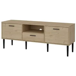 Ebuy24 Media TV Tisch 2 Türen 1 Schublade Nussbaum dekor.