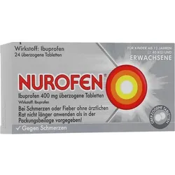 NUROFEN Ibuprofen 400 mg überzogene Tabletten 24 St
