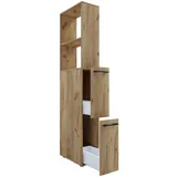 VCM Mid.you Hochschrank, Honigeiche, - 25x183x50 cm