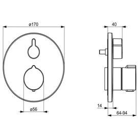 Hansa HansaMix Thermostatregler (88623045)