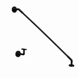 Buylando - Set Str-form Halter Für Glasvordach - Edelstahl Schwarz, Pulverbeschichtet
