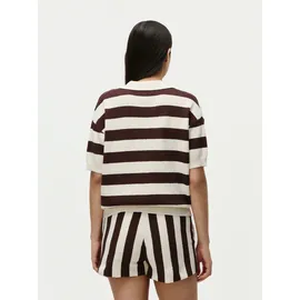 LeGer By Lena Gercke T-Shirt mit Polokragen Modell 'Cora', Offwhite, 36,