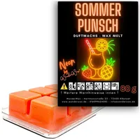 WonderWax Duftwachs WonderWax® Neon Duftwachs 6 Würfel, (Sommerpunsch), Duftrichtung: Sommerpunsch