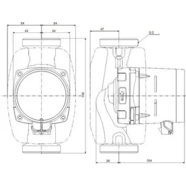 Grundfos ALPHA2 32-60 180 mm Typ Rp 1 1/4"