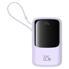 Baseus Qpow Pro+ 10000mAh Powerbank 22.5W USB-C/USB-A mit Kabel - Violett