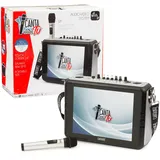 canta tu Tragbares Karaoke 2024 - Tragbares kabelloses Karaoke mit kabellosem Mikrofon, Schultergurt, großes Touch-Display, WLAN-Verbindung, Spracheffekte, wiederaufladbarer Akku, Voice Changer,