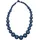 COLLEZIONE ALESSANDRO Kette mit Anhänger "Aleika", Damen, Gr. onesize, Holz, blau, COLLEZIONE ALESSANDRO, Basic, Halsketten, aus Holzperlen in verschiedenen Größen