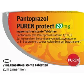 PUREN Pharma GmbH & Co. KG Pantoprazol PUREN protect 20 mg magensaftres.Tabl. 7 St