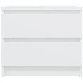 vidaXL Nachtschrank 50 x 39 x 43,5 cm Weiß