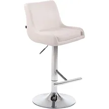 TPFLiving Barhocker Cludo Kunstleder Metall 2er Set  Grau