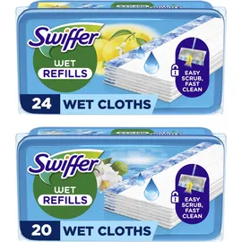 Swiffer Bodenwischer Nachfüllpackung, Feuchte Bodentücher mit Frischem Duft Wie Nach Dem Lüften, Für Eine Schnelle & Einfache Reinigung von Hartböden