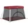 vidaXL Baby-Laufstall mit Matratze Rot Leinenstoff