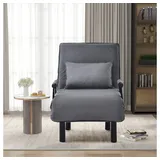 XDeer Sofa Schlafsofa Umwandelbarer Schlafsofa-Schlafsessel, klappbarer Sessel mit Kissen, mit Kissen, gepolsterter Sitz