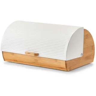 Zeller Brotkasten Bamboo 39 x 27 cm Bambus Weiß