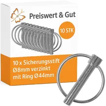 Preiswert & Gut Sicherungsstift Ø 8 mm verzinkt 10 Stk.