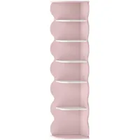 [en.casa] Kinderregal Vestnes 108 x 27 x 27 cm MDF rosa/weiß