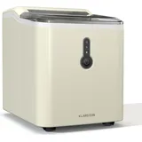 Klarstein Eiswürfelmaschine Klein - 12 kg/24 h, 8 Min Zyklus, 1,5 L Wassertank, LED-Anzeigen, Tragbar, Transparenter Deckel, Inkl. Schaufel - Eiswürfelbereiter für Partys