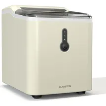 Klarstein Eiswürfelmaschine Klein - 12 kg/24 h, 8 Min Zyklus, 1,5 L Wassertank, LED-Anzeigen, Tragbar, Transparenter Deckel, Inkl. Schaufel - Eiswürfelbereiter für Partys