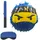 Relaxdays Pinata Ninja Ø 25 cm Blau/Gelb/Schwarz