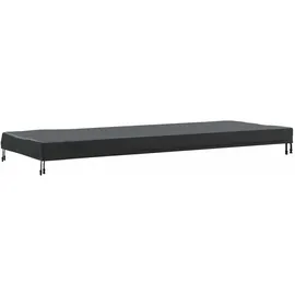 vidaXL Tischdecken Uni Schwarz 102 x 202 x 15 cm