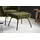 KAWOLA Ohrensessel LOTTE Velvet 79 x 117 x 80 cm Olivgrün mit Hocker