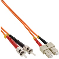 InLine LWL Duplex Kabel, OM2, 2x SC Stecker/2x ST