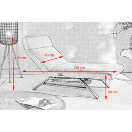 KAWOLA Liege AMERIVA Relaxliege Velvet smaragd