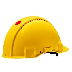 3M G3000 Schutzhelm G30CUY in Gelb, belüftet, mit Uvicator, Pinlock und Kunststoffschweißband