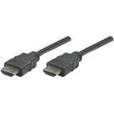 Manhattan HDMI Anschlusskabel HDMI-A Stecker, HDMI-A Stecker 1.00m Schwarz