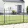 vidaXL Gartenzaun 170 x 80 cm Grau/Stahl