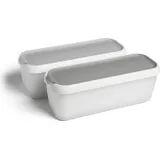 Springlane Eisbehälter rund grau 1 l 2-teiliges Set