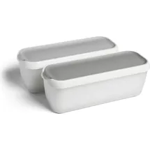 Springlane Eisbehälter rund grau 1 l 2-teiliges Set