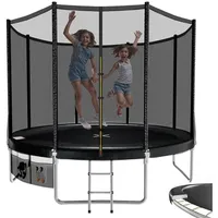 HOMALL Gartentrampolin Ø 228 cm Kindertrampolin Outdoor Trampolin, (Mit Sicherheitsnetz, Sprungtuch und Leiter Ø228/305/366CM)