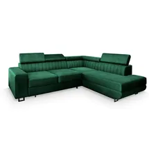masseno Eckcouch Polyester 3-Sitzer Grün