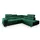 masseno Eckcouch Polyester 3-Sitzer Grün