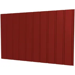 Trapezblech T7M | Wand | Stahl 0,75 mm | 25 μm Polyester | 028 - Kirschrot