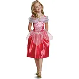 Disguise Disney Offizielles Classic Aurora Dornröschen Kostüm Mädchen, Dornröschen Kleid Kinder für Halloween Karneval Geburtstag, Größe S