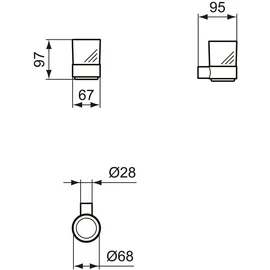 Ideal Standard Zahnputzbecher Satinierte