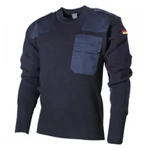 Max Fuchs Rundhalspullover Blau 62